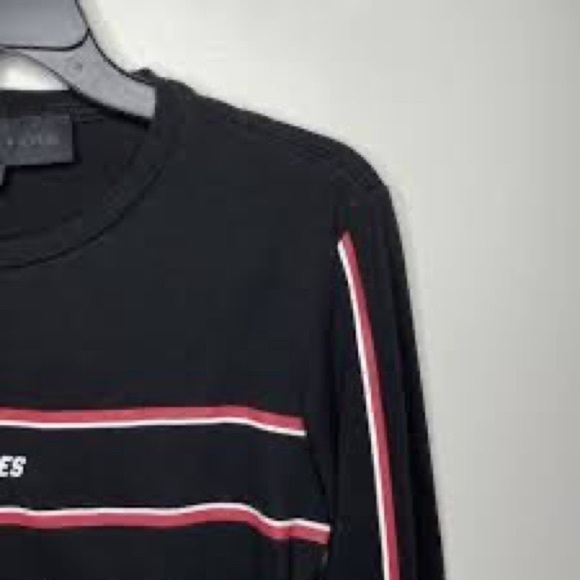 KENDALL + KYLIE Womens Black LOS ANGELES Long Sleeve Cropped Tee T-Shirt - Picture 4 of 9